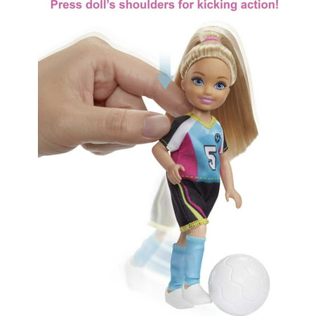 Barbie Dreamhouse Adventures 6-inch Chelsea Doll with Soccer Playset and Accessories