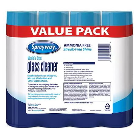 Sprayway Glass Cleaner 19oz. 4pk