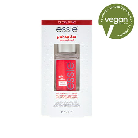 essie nail care, 8-free vegan, clear top coat, Gel Setter, 0.46 fl oz, gel setter, NA