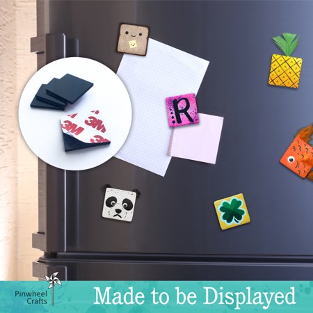 Fridge Magnet Art Activity Set: Make Your Own Self Adhesive Refrigerator & School Locker Magnets - DIY Craft Kits for Kids Birthday Parties & Kits - Great for Kids Arts and Crafts