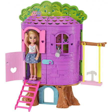 Barbie Club Chelsea Treehouse Dollhouse Playset with Accessories, ST