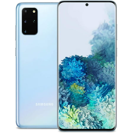 Restored Samsung Galaxy S20+ Plus 5G 128GB Fully Unlocked Phone Cosmic Blue (Refurbished), Cosmic Blue