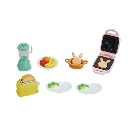 Calico Critters Breakfast Playset, Dollhouse Furniture and Accessories with "Working" Features