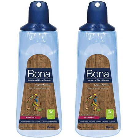 Bona Hardwood Floor Cleaner Refillable Cartridge, 34 oz, 2 Pack