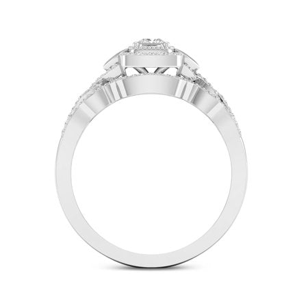 Imperial Women's IGI Certi 1/3 Ct Diamond 10k White Gold Twist Shank Bridal Set