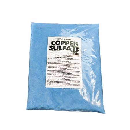 Copper Sulfate Fine Crystals - 10Lb Bag, Fine