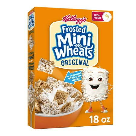 Kellogg's Frosted Mini-Wheats Cold Breakfast Cereal, Original, 18 oz