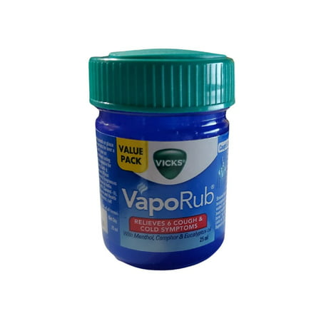 Vicks VapoRub Relieves 6 Cold Symptoms 50ml (1.69oz), 50g