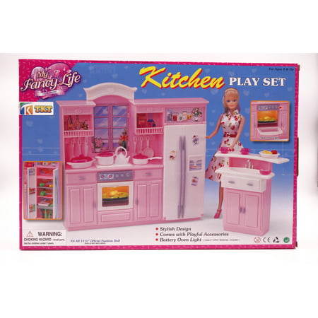 My Fancy Life Kitchen Play Set for 11.5" dolls & Dollhouse Furniture By TKT