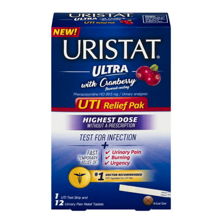 Uristat UTI Relief Pak with Cranberry, 12.0 CT