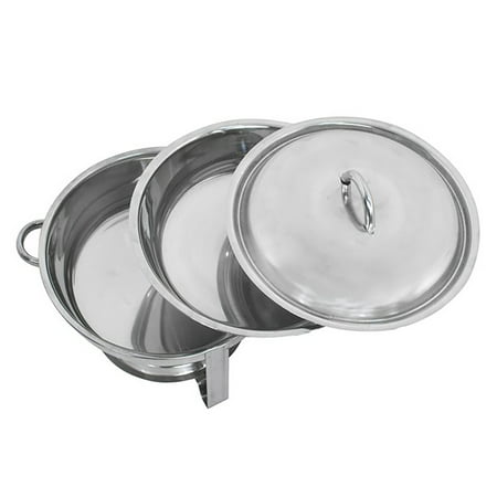 ZENY 2 Pack Chafing Dish Set, Buffet Catering, Stainless Steel Food Warmer, Round