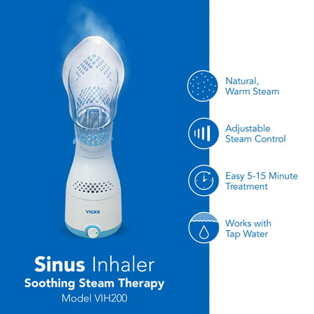 Vicks Personal Sinus Steam Inhaler, VIH200, White