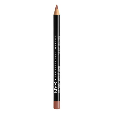 NYX Professional Makeup Slim Lip Pencil, Long-Lasting Creamy Lip Liner, CoffeeCoffee,