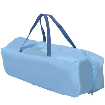 Blue Baby Crib Playpen Playard Pack Travel Infant Bassinet Bed Foldable