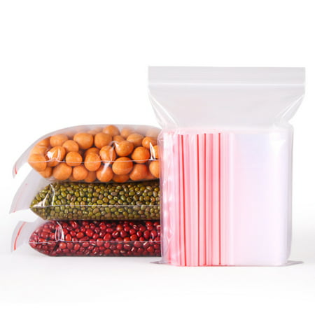 VERMON Essential household goods,100Pcs Storage Bag Thick Resuable PE Clear Plastic Bag for Daily Use, as show, 4*6cm