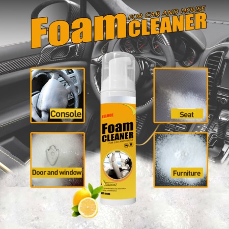 Jygee 100ML Multi-purpose Foam Cleaner Surface Cleaner for Metal Marble Glass Household Surface Cleaning Agent for Furniture ProtectionAs Shown,