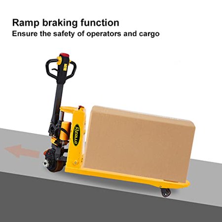 APOLLOLIFT Electric Pallet Jack 3300lbs Capacity Lithium Battery Mini Type Walkie Pallet Truck 48"x27" Fork Size