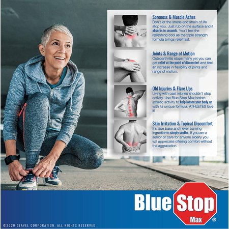 Blue Stop Max? Massage Gel for Body Aches, 2 fl oz