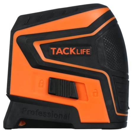 Tacklife 50 Feet Cross-Line Laser Level, Self-Leveling for Horizontal and Vertical Laser Alignment with Mounting Device and Carrying Pouch - Model SC-L01