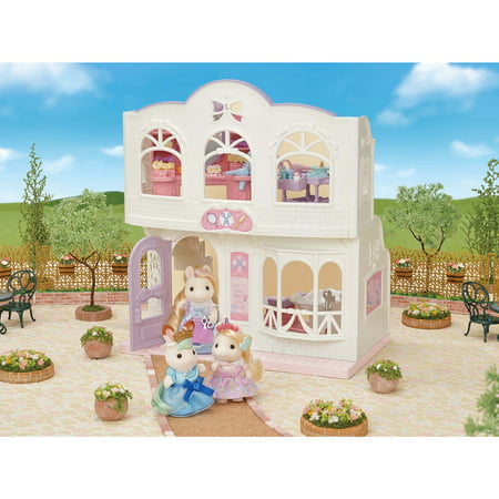 Calico Critters Pony's Stylish Hair Salon, Dollhouse Playset with Figure and Accessories