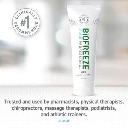 Biofreeze Professional Pain Relief Gel 4 oz Tube Pack of 2