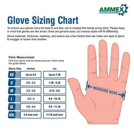 AMMEX GPX3 Vinyl Latex Free Industrial Disposable Gloves, Large, Clear, 1000/Case, L