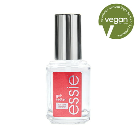 essie nail care, 8-free vegan, clear top coat, Gel Setter, 0.46 fl oz, gel setter, NA