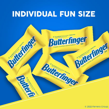 Butterfinger, Chocolatey, Peanut-Buttery, Fun Size Candy Bars, 19.8 oz each, Single Jumbo Bag