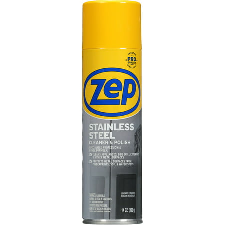 Zep Stainless Steel Cleaner & Polish, 14 oz