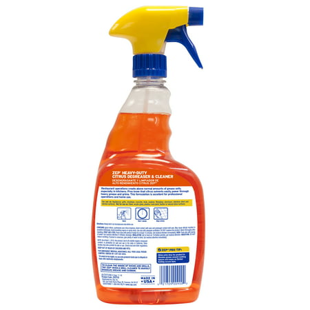 Zep Heavy Duty Citrus Cleaner and Degreaser, 32 Ounce