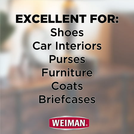 Weiman Leather Cleaner and Conditioner For Car Auto Furniture Purse and Shoes, 12 Ounce