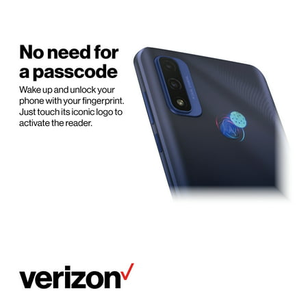 Verizon Moto G Pure, 32GB, Blue - Prepaid Smartphone, Deep Indigo