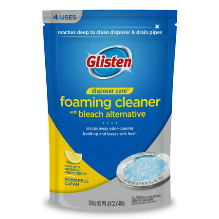 Glisten Garbage Disposer Care Foaming Cleaner, Lemon Scent, 24 uses