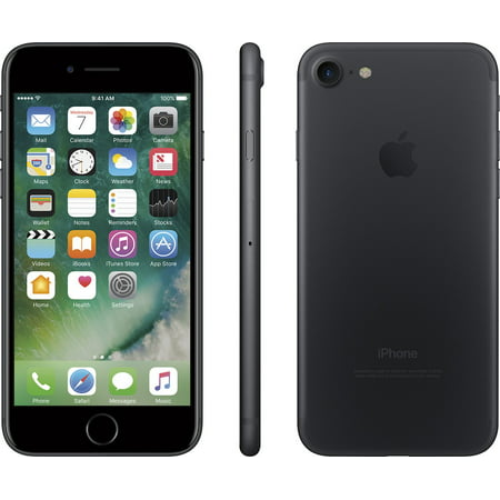 Used Apple iPhone 7, GSM Unlocked 4G LTE- Black, 32GB (Used ), Black
