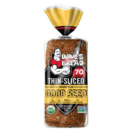 Dave's Killer Bread Good Seed Thin-Sliced Organic Bread Loaf, 20.5 oz