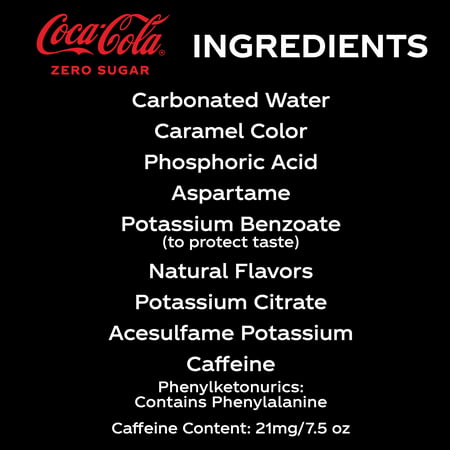 Coke Zero Sugar Soda Soft Drink, 7.5 fl oz, 10 Pack