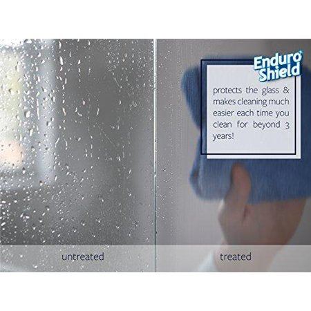 enduroshield home treatment 2 oz kit; for showers & more -one application protects, makes glass easier to clean for 3 years.