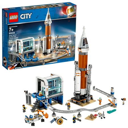 LEGO City Rocket and Launch Control 60228 NASA Space Ship Building Astronaut Toy STEM Learning Model Rocket Kit (837 Pieces)