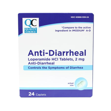 5 Pack Quality Choice Anti-Diarrheal Lopermaide HCI 24 Caplets