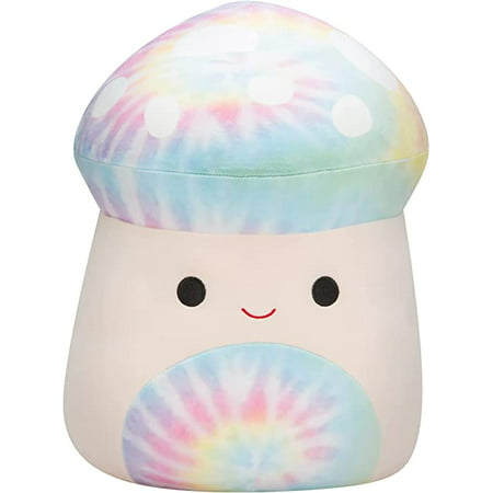 Squishmallows 14" Tie Dye Mushroom - Kervena, The Stuffed Plush Toy