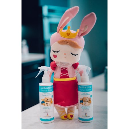 Primo Passi Antibacterial Spray for Stuffed Animals Deodorizes and Kills 99.9% of Household Bacteria, Multicolor