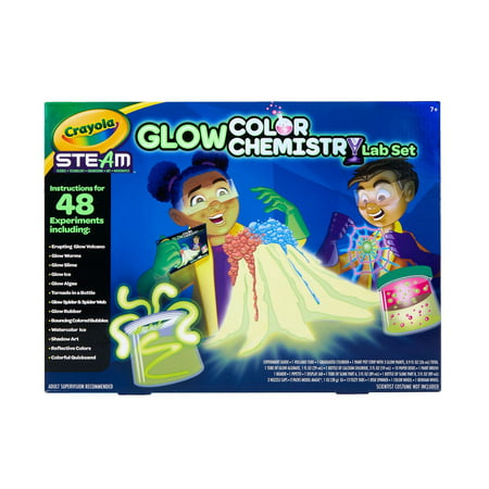 Crayola Color Chemistry Glow Edition Art Set, Science Kits for Kids, Stem Toys, Holiday Gifts for Beginner Child