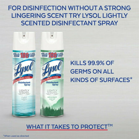 Lysol Disinfectant Spray, Crisp Linen, 19 oz (Pack of 2)
