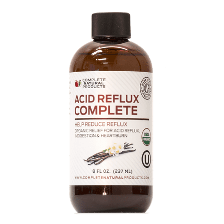 Acid Reflux Complete - Natural Organic Liquid Heartburn, GERD, & Amish Reflux Relief Remedy & Medicine, 8