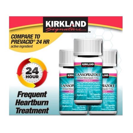 Kirkland Signature Lansoprazole 15 mg Acid Reducer, 42 Capsules Sealed!!