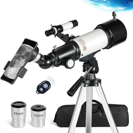 Telescope 70mm Aperture 400mm with Carry Bag - for Kids & Adults
