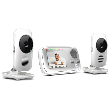 Motorola MB483-2, Video Baby Monitor, 2 CamerasWhite,