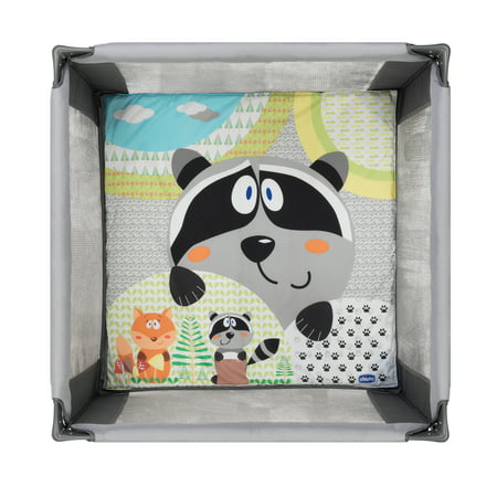 Chicco Tot Quad Portable Square Baby Playpen - Honey Bear (Grey)Honey Bear,