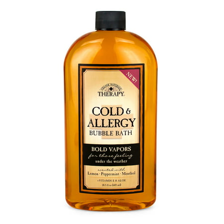 Village Naturals Therapy Cold & Allergy Bubble Bath, 20 fl oz.