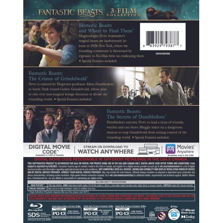 Fantastic Beasts 3-Film Collection (Blu-ray + Digital Copy)